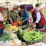 Bai Women at Shaping Market  Local Bai women selling / buying at Shaping market.